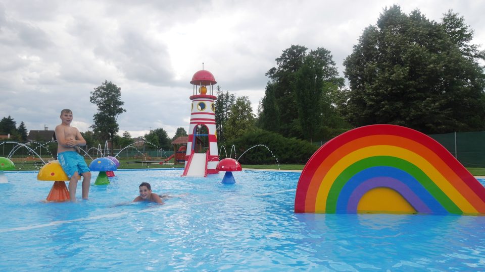 Nově zrekonstruovaný dětský bazén v Klatovech
