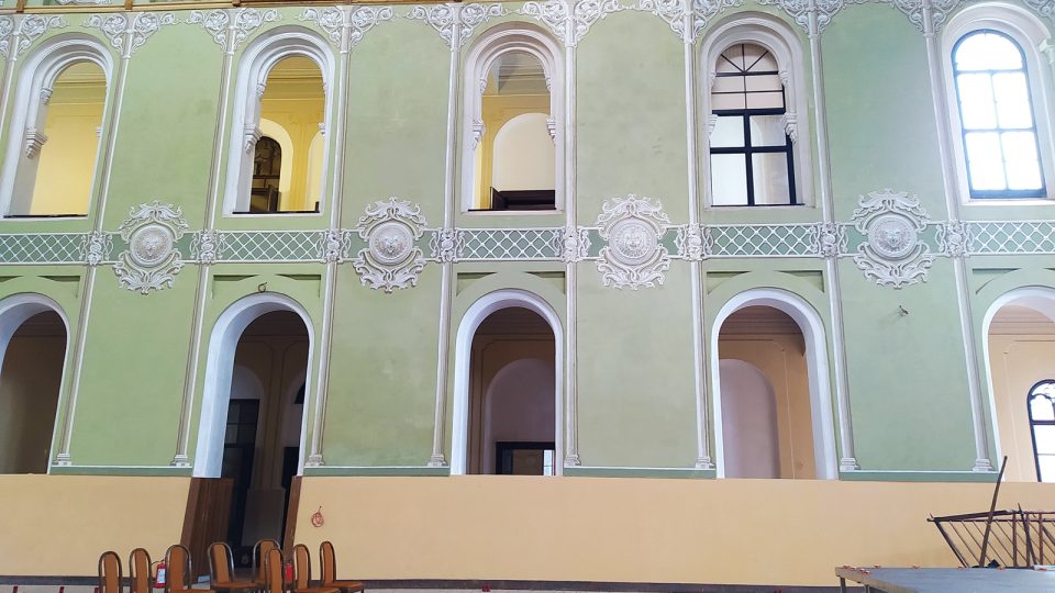 Detail hlavní haly | foto: Kateřina Dobrovolná, Český rozhlas Detail hlavní haly