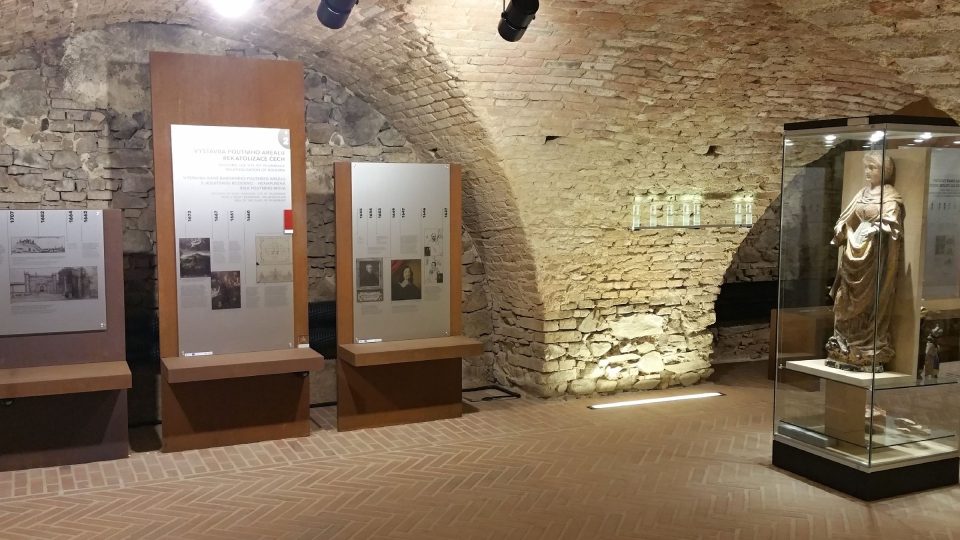 Svatá Hora - prostory bývalé krypty, dnes prostor muzejní expozice