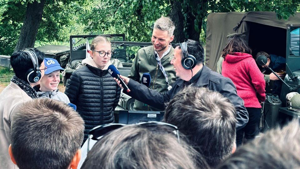 Žáci Církevního gymnázia Plzeň | foto: Český rozhlas Plzeň Žáci Církevního gymnázia Plzeň