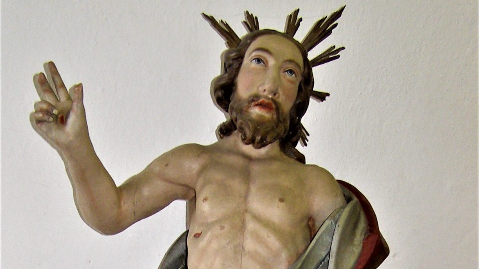Socha Krista, která byla zachráněna z rozpadající se kaple | foto: Muzeum Šumavy Socha Krista, která byla zachráněna z rozpadající se kaple