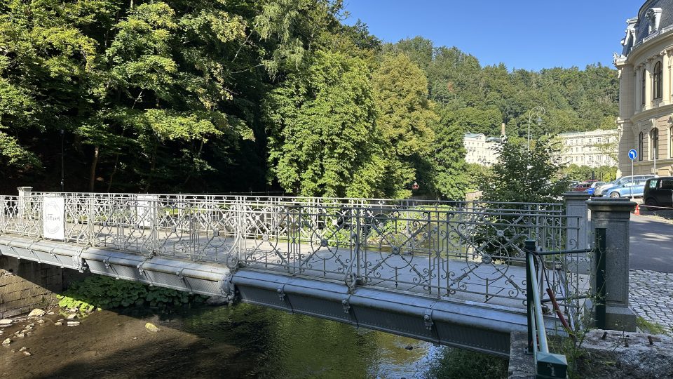 Goethova lávka v Karlových Varech | foto: Jana Strejčková, Český rozhlas Goethova lávka v Karlových Varech