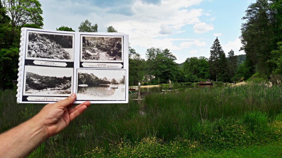Botanická zahrada na dobové fotografii vs. současnost