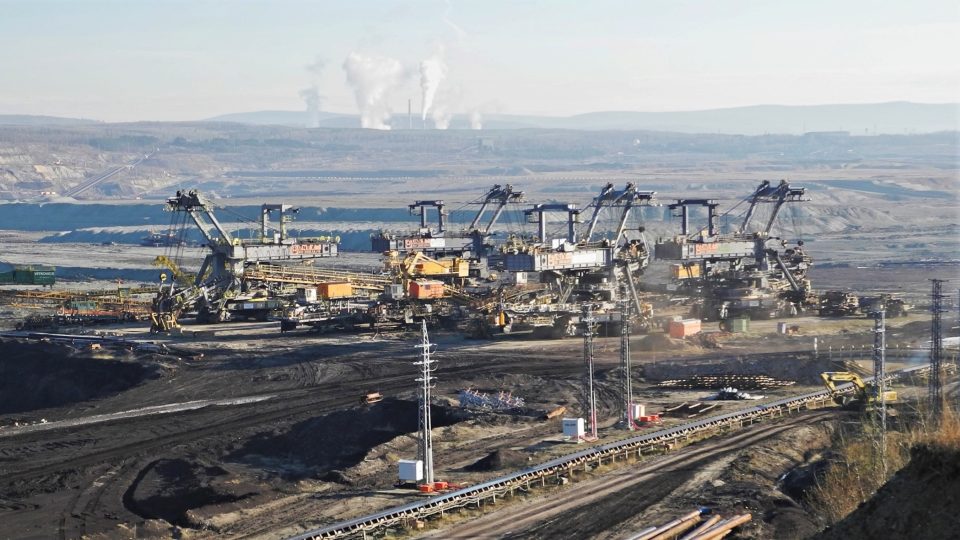 Těžba uhlí na Sokolovsku
