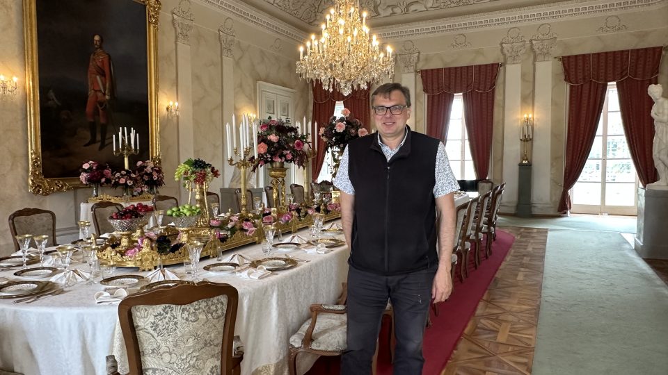 Kastelán státního zámku Kynžvart Ondřej Cink | foto: Jana Strejčková, Český rozhlas Kastelán státního zámku Kynžvart Ondřej Cink