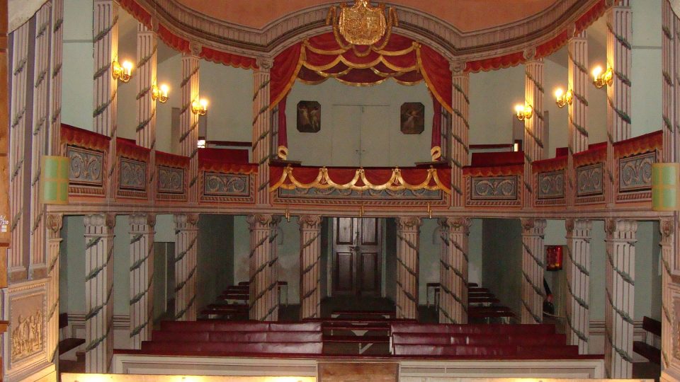 Pohled do hlediště unikátního klasicistního divadla