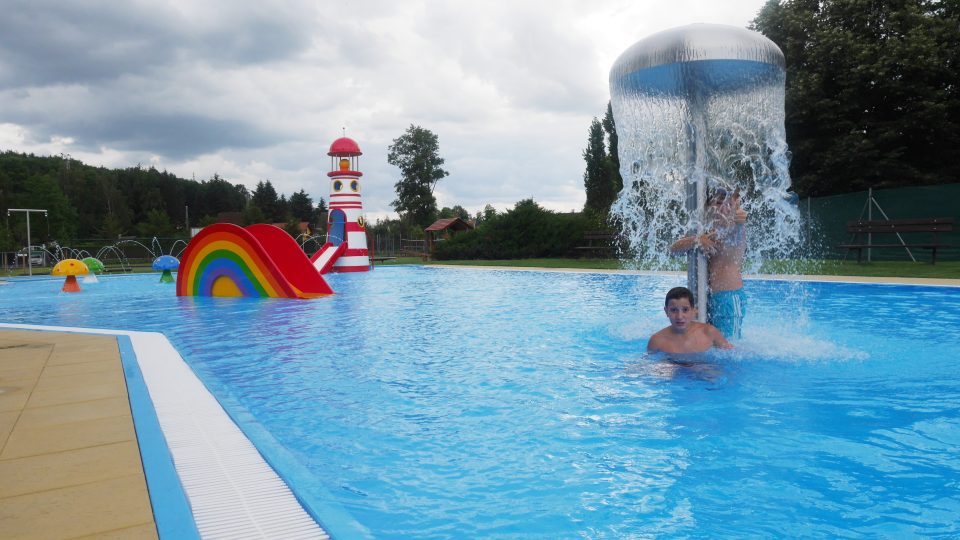Nově zrekonstruovaný dětský bazén v Klatovech