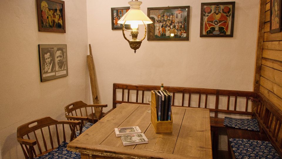 U tohoto stolu sedával Vladimír Menšík