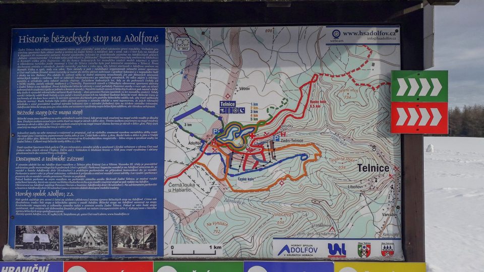 Adolfov v Krušných horách nabízí desítky kilometrů upravených běžeckých tras