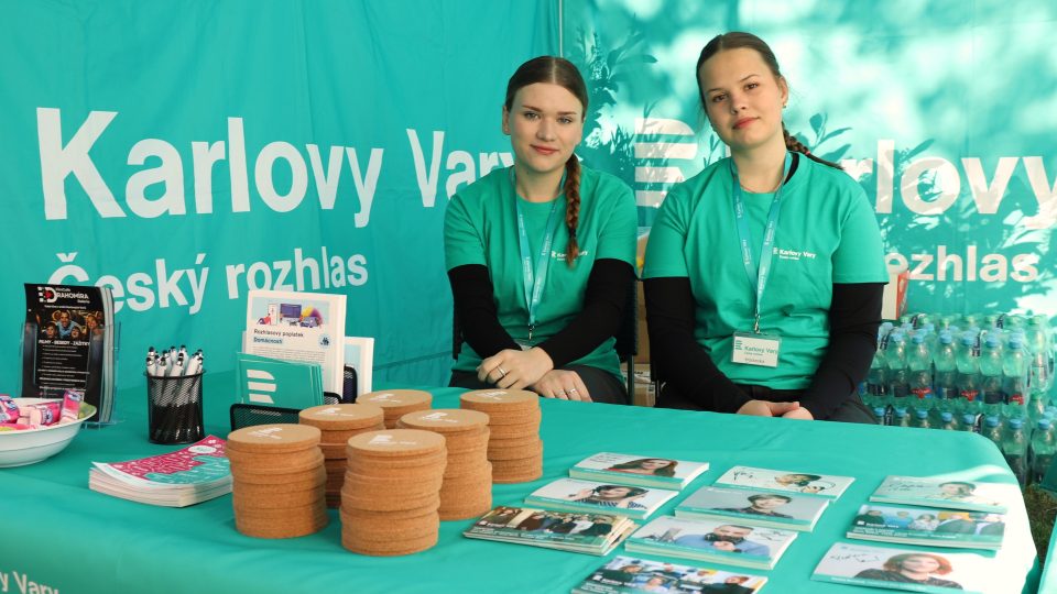 Stánek Českého rozhlasu Karlovy Vary