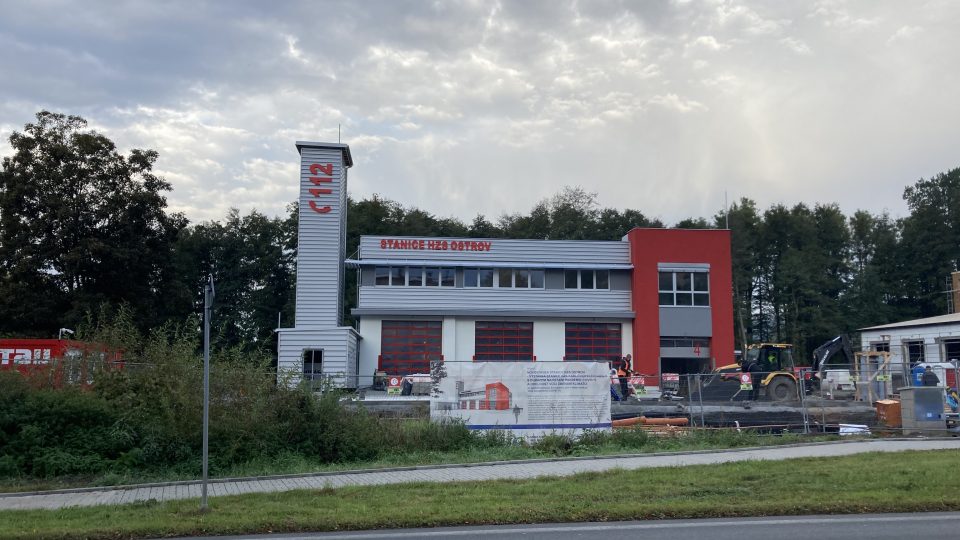 Nová hasičská stanice v Ostrově