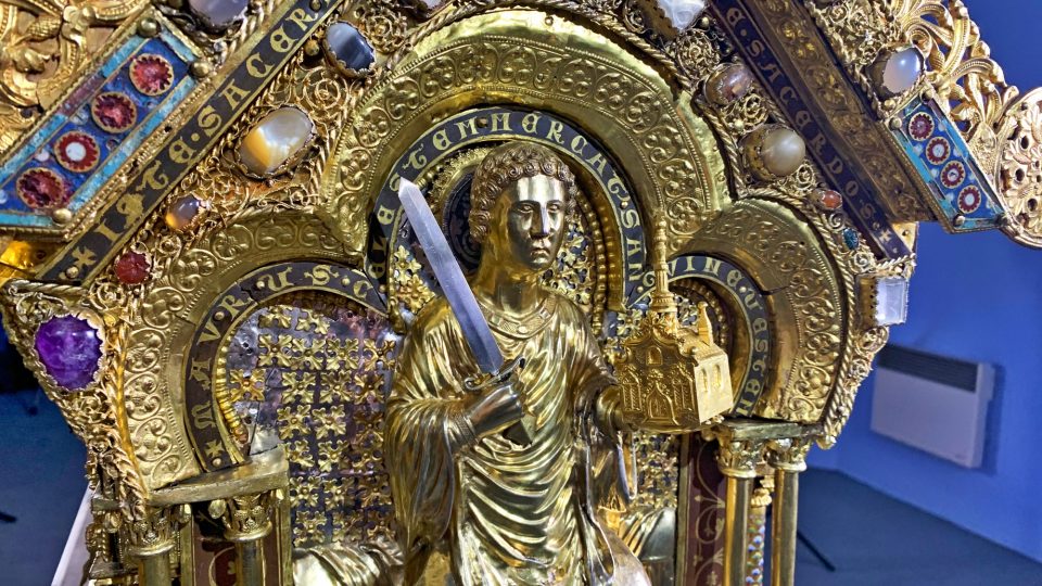 Detaily relikviáře sv. Maura