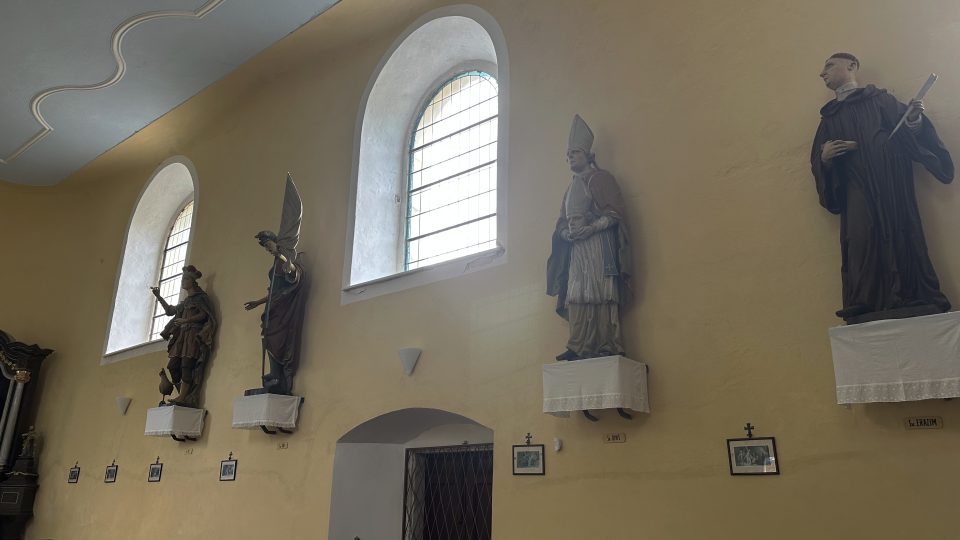 Interiér kostela Čtrnácti svatých pomocníků | foto: Jana Strejčková, Český rozhlas Interiér kostela Čtrnácti svatých pomocníků