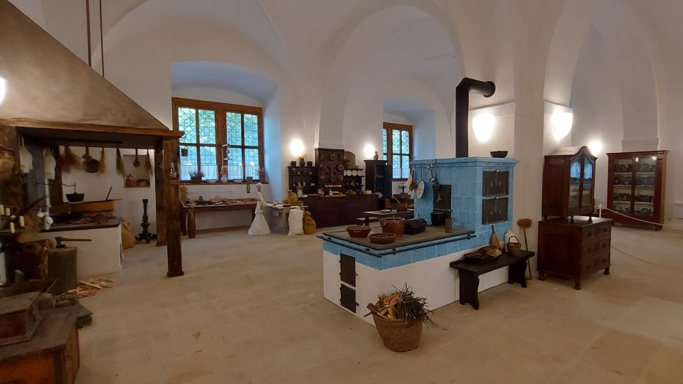 Historické prostory někdejší kuchyně na litomyšlském zámku
