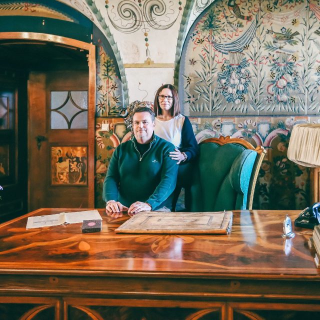 Joseph Michael Bartoň Dobenín se svou manželkou Lenkou | foto: Jana Volková