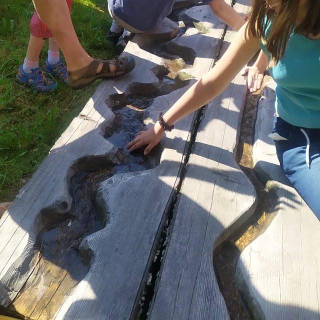 Zahrada poznání ve Valašském Meziříčí,  simulace části toku řeky Bečvy | foto: Gabriela Hykl,  Český rozhlas
