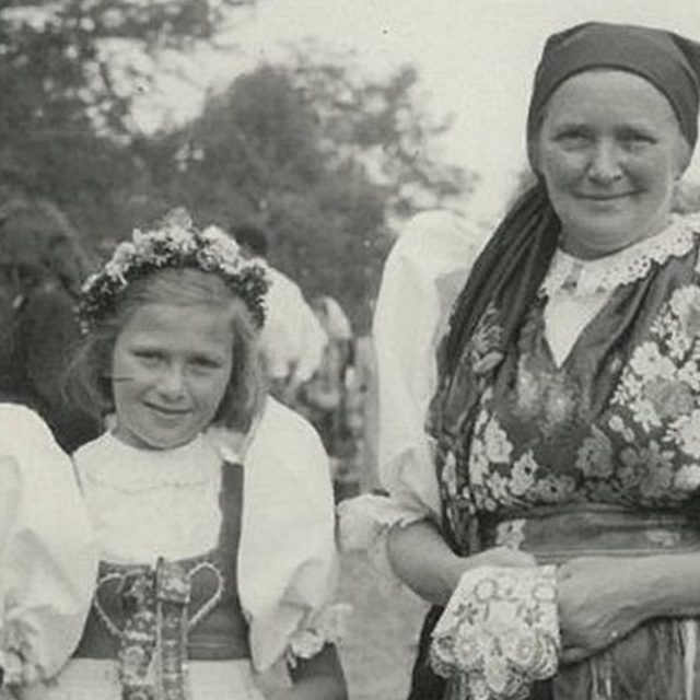 Milada Pučelíková,  autorka národopisných pásem  (rok 1948) | foto: Archiv Českého rozhlasu Plzeň