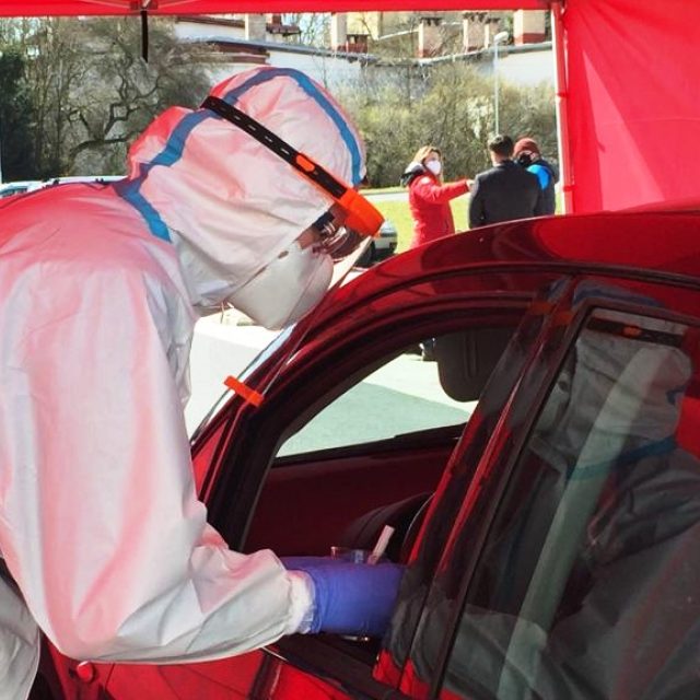 Odběrové místo v Chebu  (ilustrační foto) | foto: Karlovarská krajská nemocnice a.s.