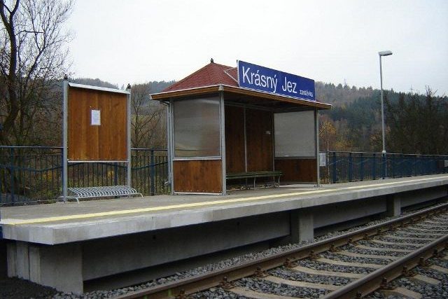 Železniční zastávka Krásný Jez | foto:  České dráhy