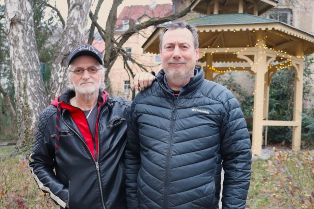 Autoři písně Noc vánoční,  Jaroslav Baloun  (vlevo) a Petr Damovský  (vpravo) | foto: Maxim Čáp,  Český rozhlas